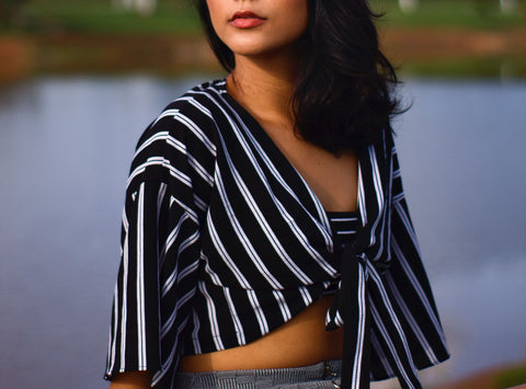 Stripped Crop Top